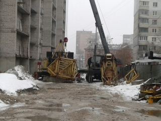 ЖК "Полтавский Шлях": башенный кран вывезен 