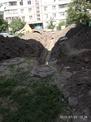 ЖК "Полтавский Шлях": идут работы по врезке в центральные тепловые сети