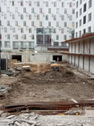 ЖК "Графика": хроника строительства, июнь 2021 г.