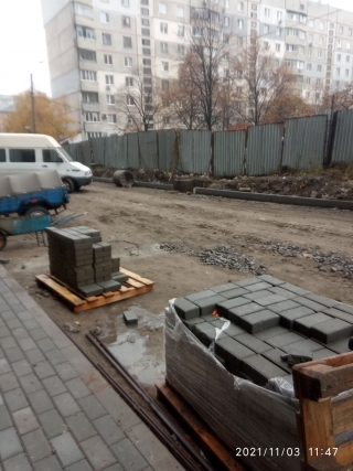 ЖК "Полтавский Шлях,144": благоустройство двора. 